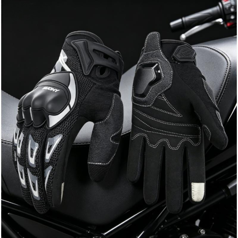 Motorcycle Gear Sleeve - Suomy Moto Biker Touch Screen Gloves