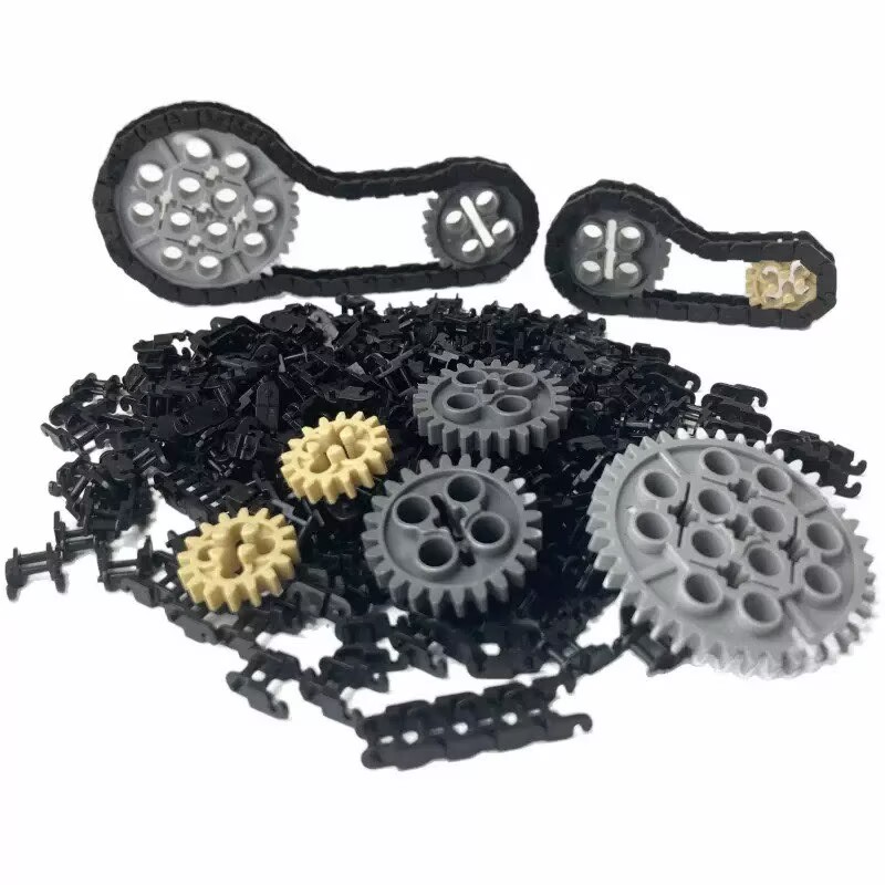 Motorcycle Gear Brands - 5 style chain gear package MOC