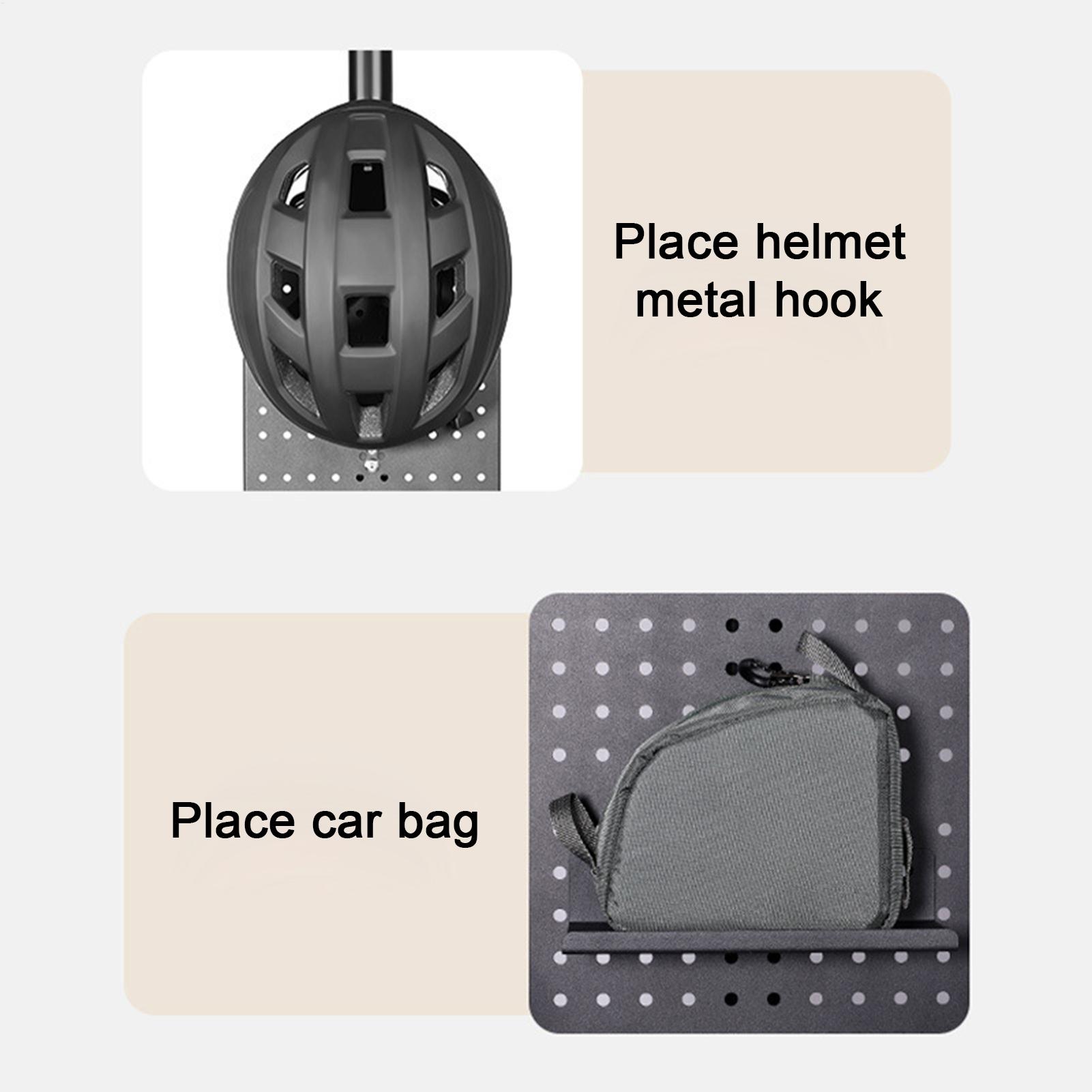 Motorcycle Gear Display Rack - Peg Board Display Stand Bike Gear