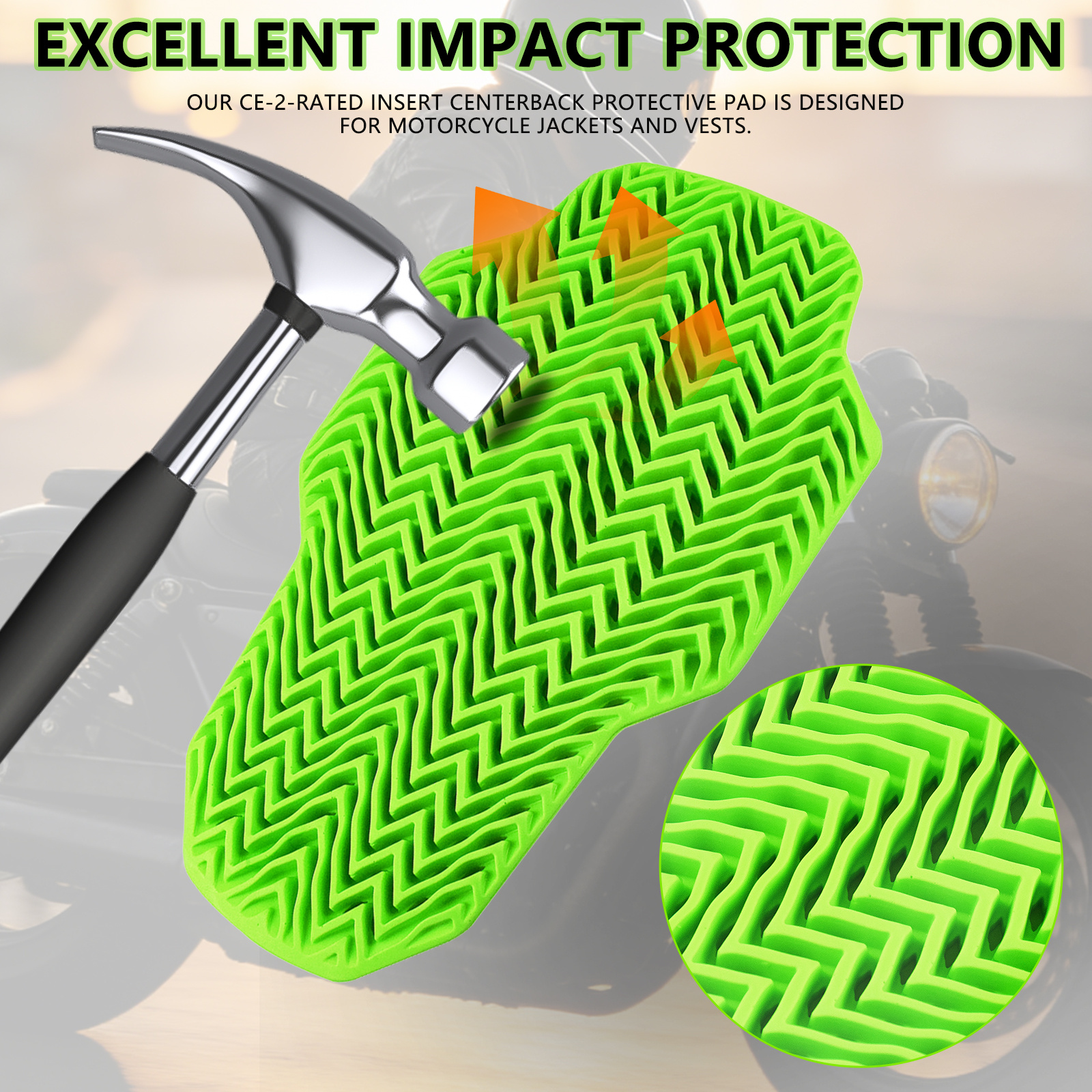 Green Motorcycle CE Level 2 Pr - Motorcycle Gear Protection Levels avis et prix