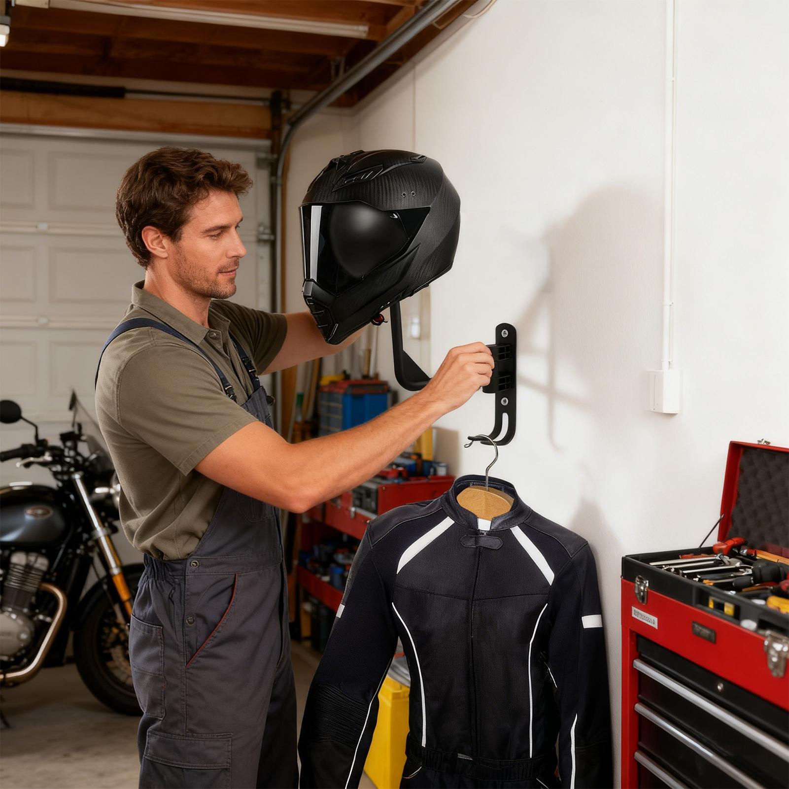 Motorcycle Helmet Hook Wall Mo - Motorcycle Gear Display Rack avis et prix