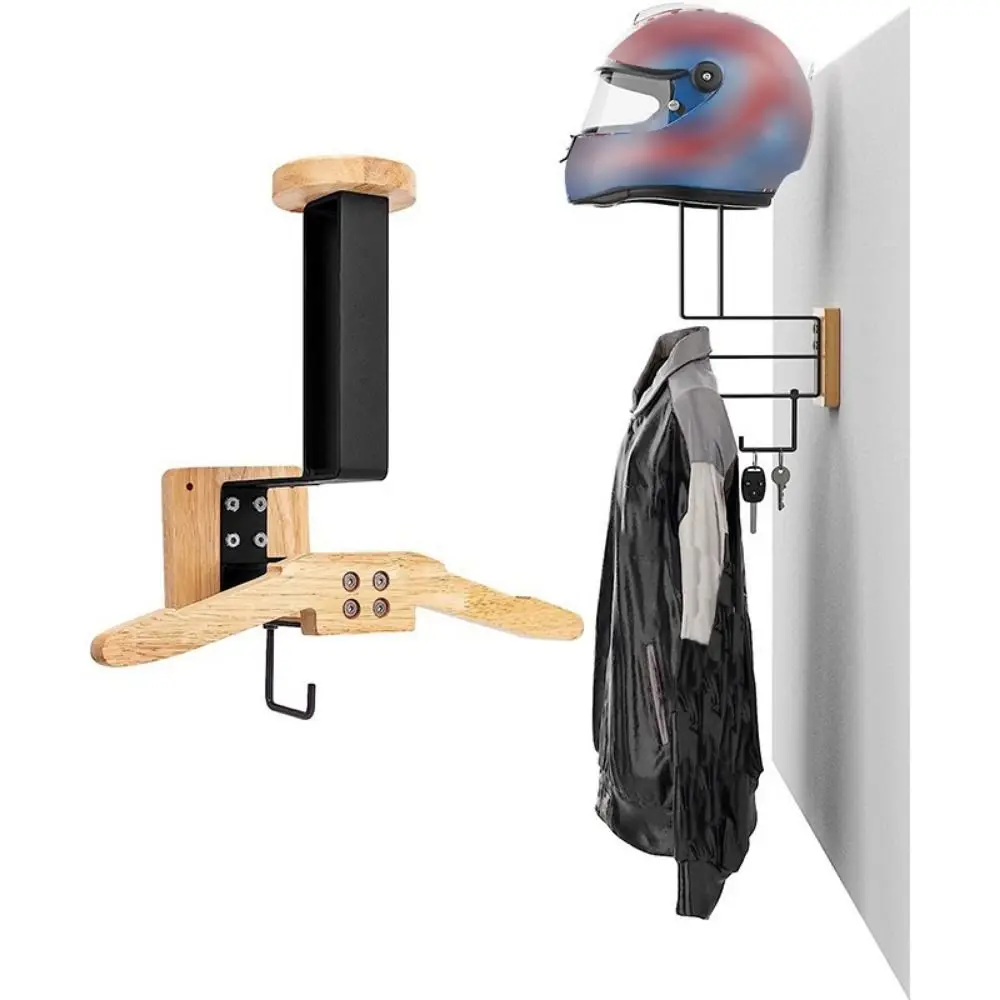 Wood Motorcycle Helmet Holder  - Motorcycle Gear Display Rack avis et prix