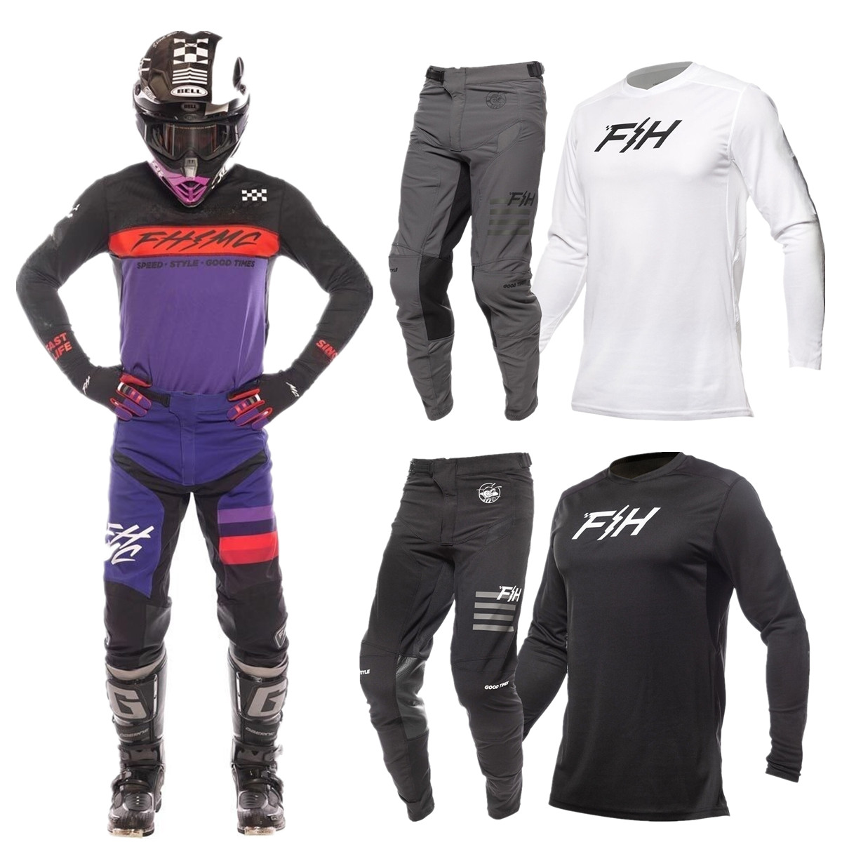 2026 FH Motocross Gear Set Top - Motorcycle Gear Bundle avis et prix