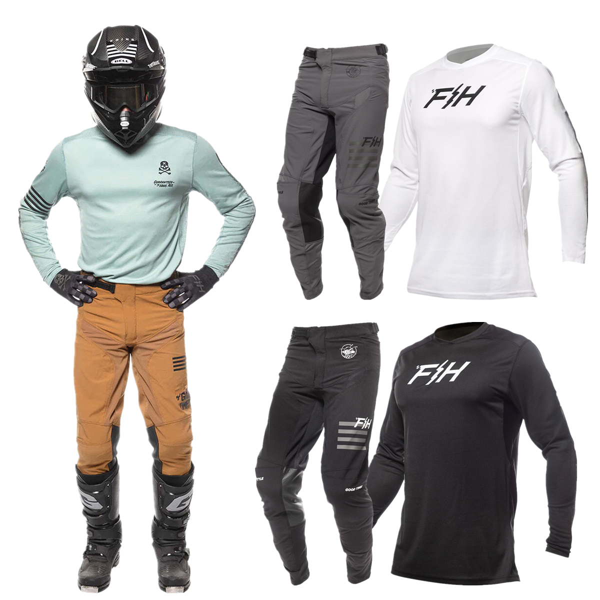 2026 FH Motocross Gear Set Top - Motorcycle Gear Bundle avis et prix