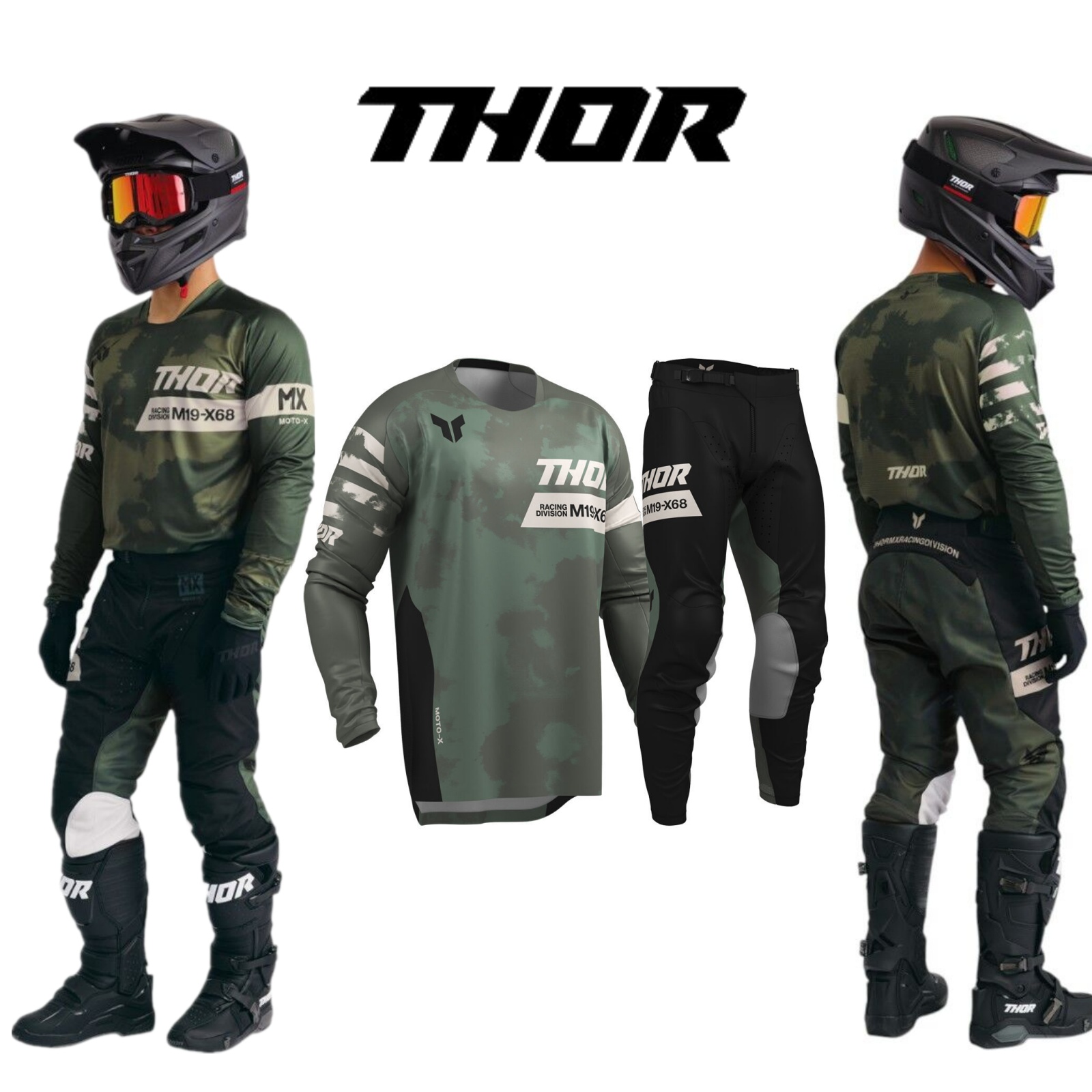 Motocross Gear Set Top Off Roa - Motorcycle Gear Bundle avis et prix