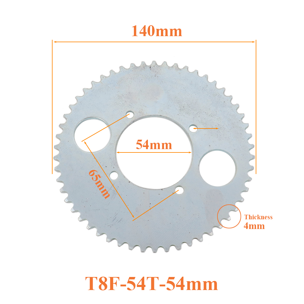 T8F 54T chain plate 54mm 54 To - Motorcycle Gear Bundle avis et prix