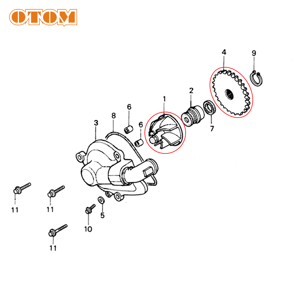 OTOM Motocross Water Pump Impe - Motorcycle Gear And Accessories avis et prix