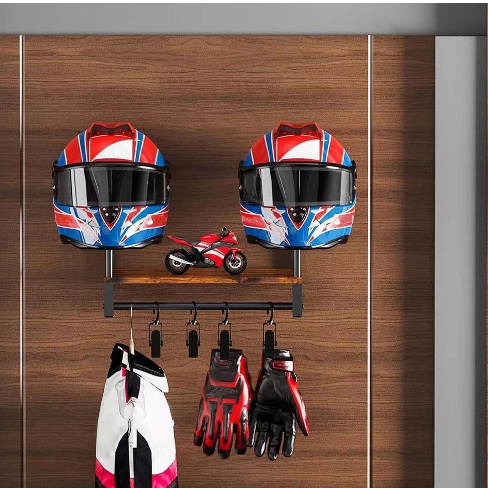 Wooden Motorcycle Helmet Displ - Motorcycle Gear Display Rack avis et prix