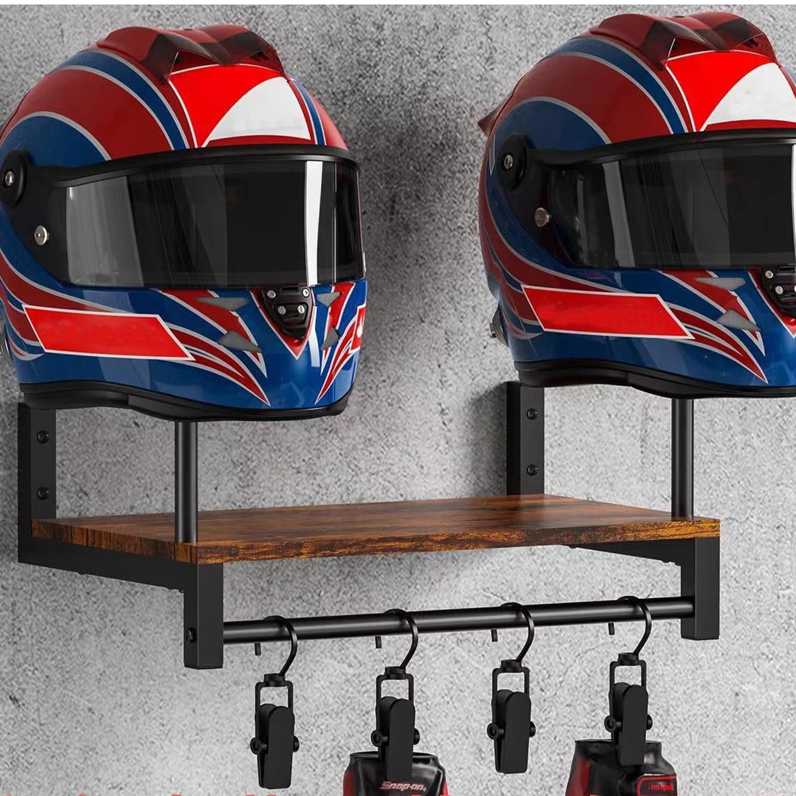 Wooden Motorcycle Helmet Displ - Motorcycle Gear Display Rack avis et prix