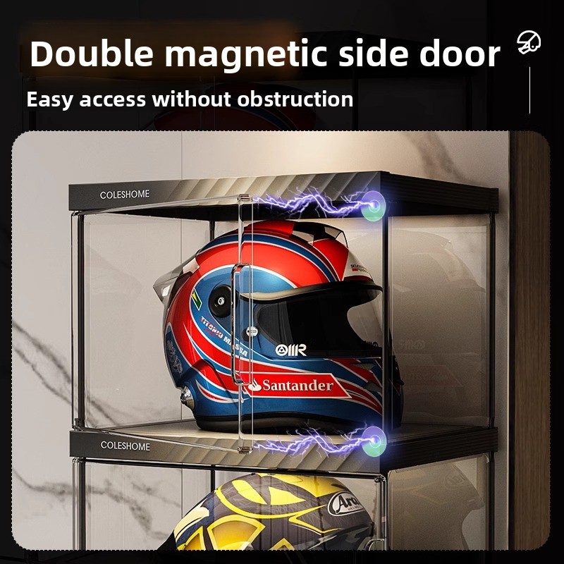 Motorcycle Helmet Storage Cabi - Motorcycle Gear Display Rack avis et prix
