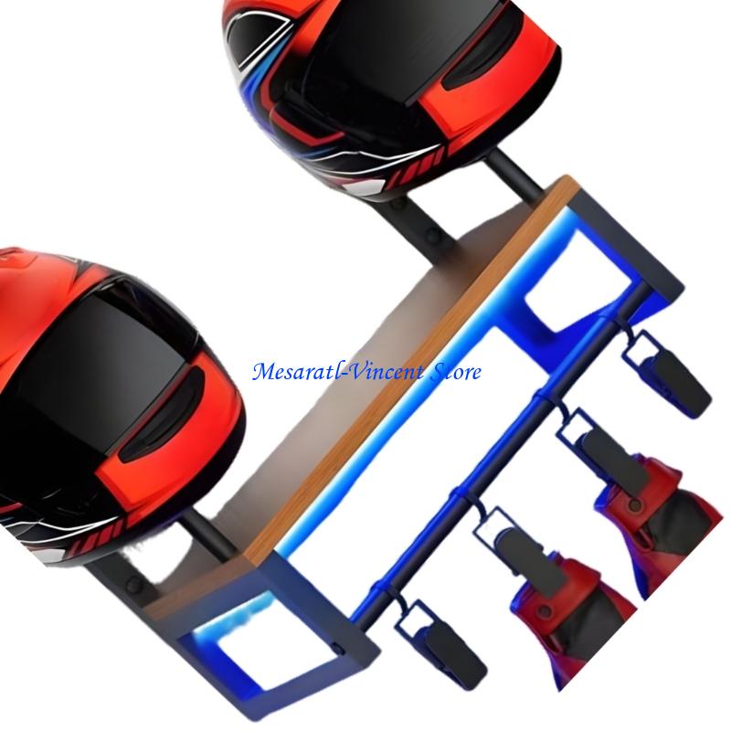 A70F Sturdy Helmet Wall Rack C - Motorcycle Gear Display Rack avis et prix