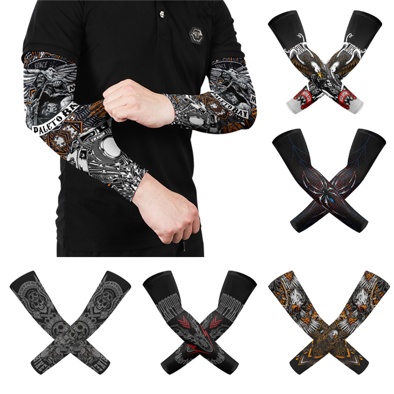 1Pair Ice Silk Arm Sleeves Men - Motorcycle Gear Sleeve avis et prix