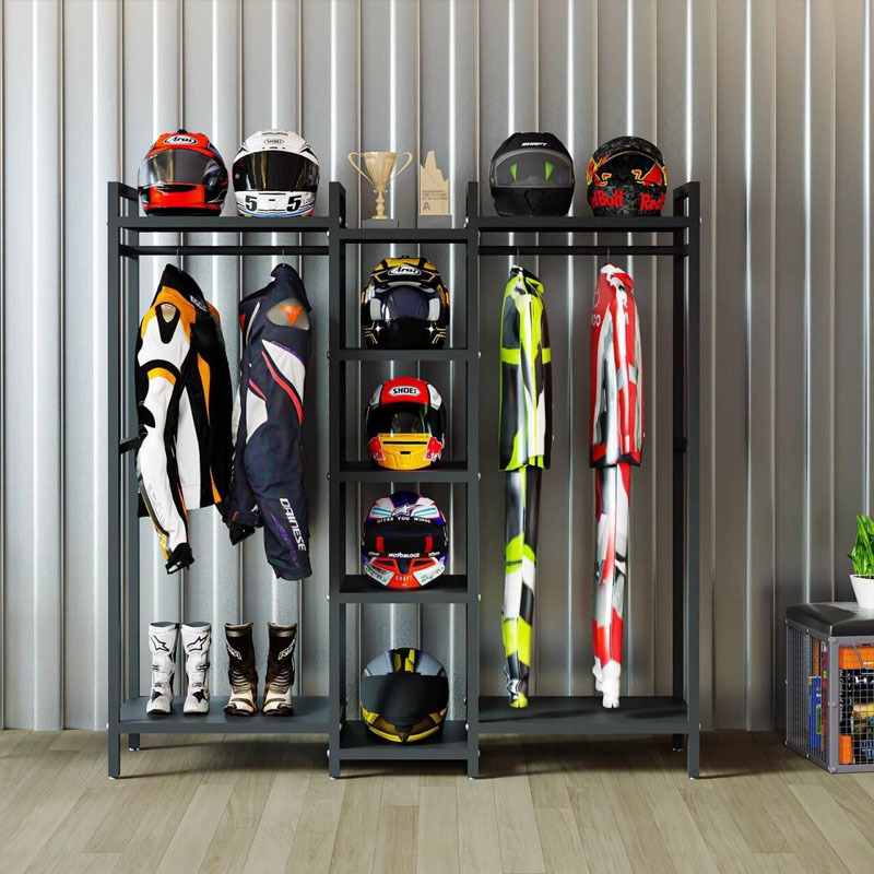 Helmet, cycling clothing rack, - Motorcycle Gear Display Rack avis et prix