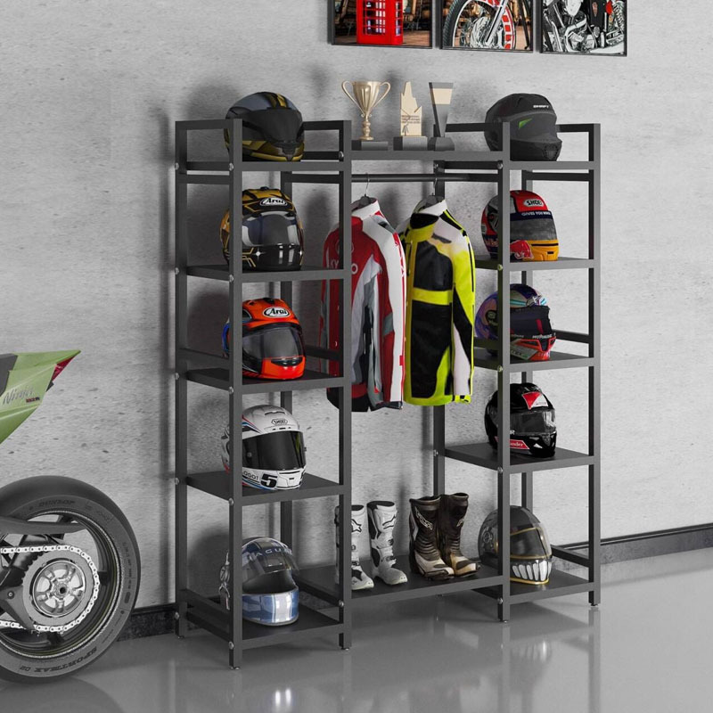 Helmet, cycling clothing rack, - Motorcycle Gear Display Rack avis et prix