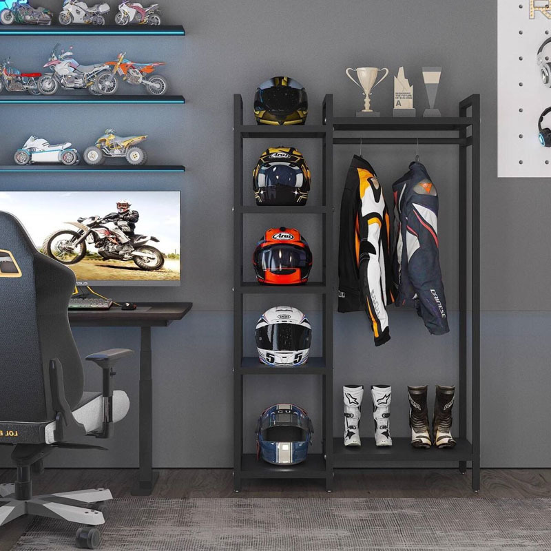 Helmet, cycling clothing rack, - Motorcycle Gear Display Rack avis et prix