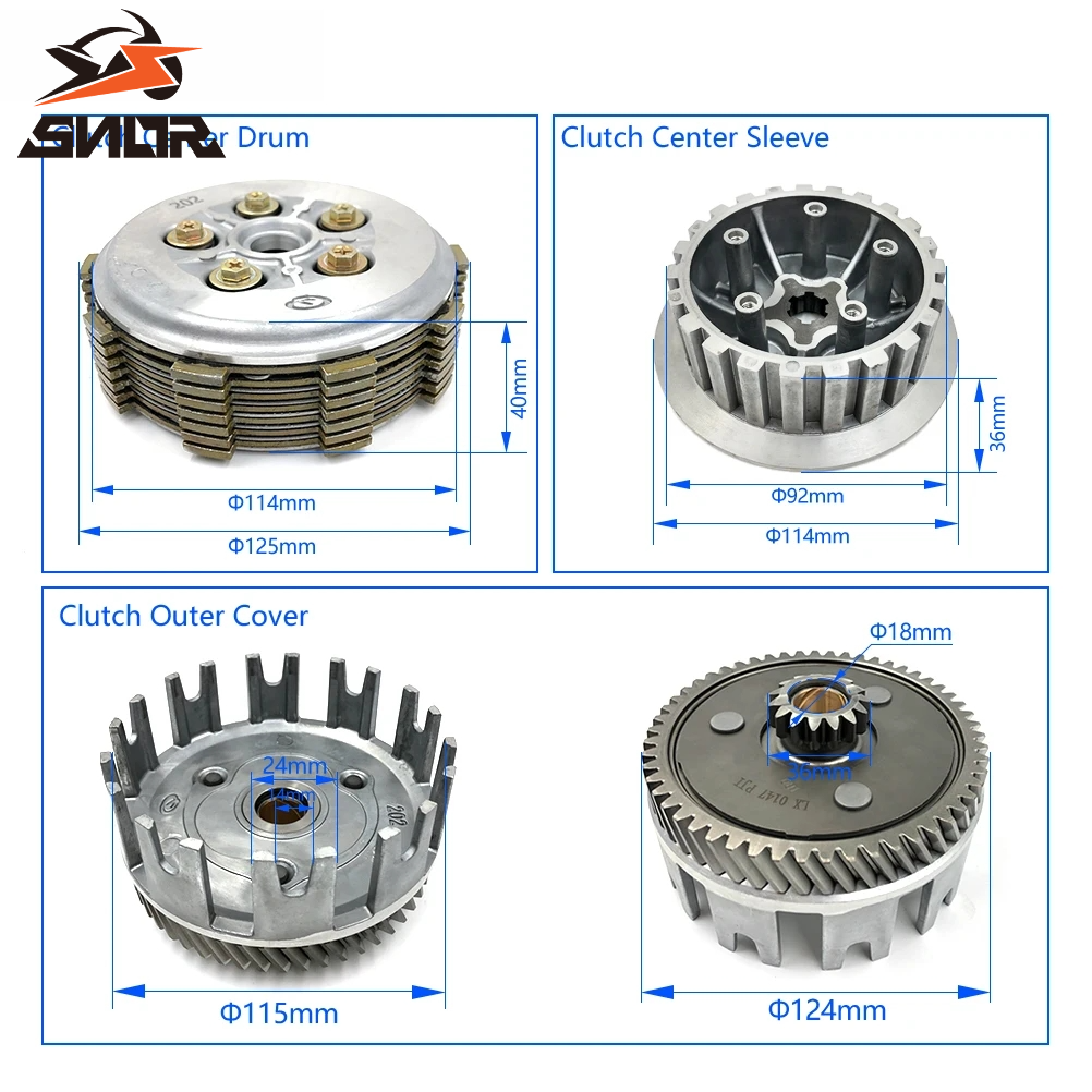 SNOR Motorcycle Clutch Hub Ass - Motorcycle Gear Sleeve avis et prix