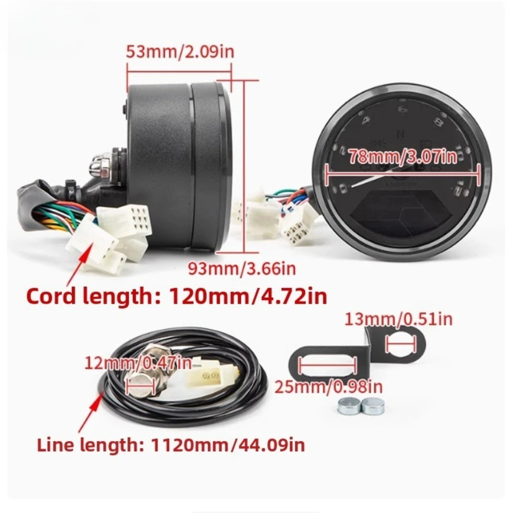 Universal Motorcycle Meter Spe - Motorcycle Gear And Accessories avis et prix